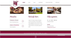 Desktop Screenshot of parkcafe-stern.de
