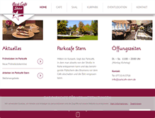 Tablet Screenshot of parkcafe-stern.de